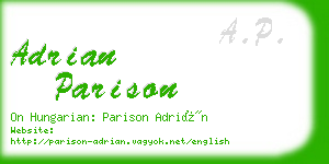adrian parison business card